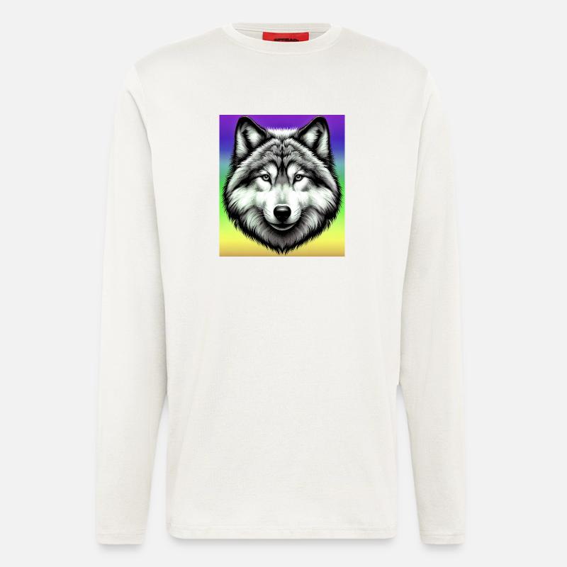 Wolf - Langarmshirt - made by SPREAD - OFF WHITE