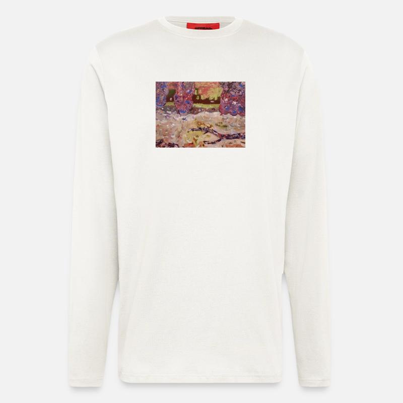 Impressionistischer Park - Langarmshirt - made by SPREAD  - OFF WHITE