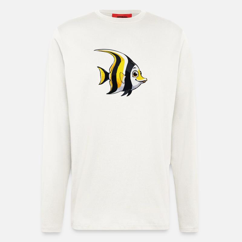 Tropical Fish Comic - Longsleeve - made by SPREAD  - OFF WHITE