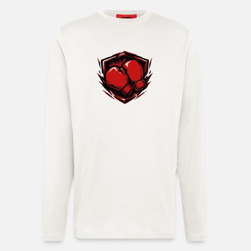 Boxing Boxing Gloves Shield - Longsleeve - made by SPREAD  - OFF WHITE