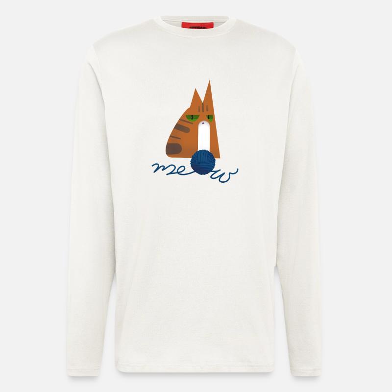 Kitten (red) - Longsleeve - made by SPREAD - OFF WHITE
