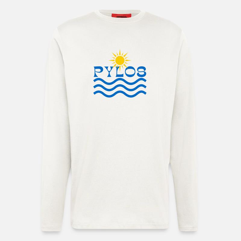 Pylos Sun Waves  - Longsleeve - made by SPREAD  - OFF WHITE