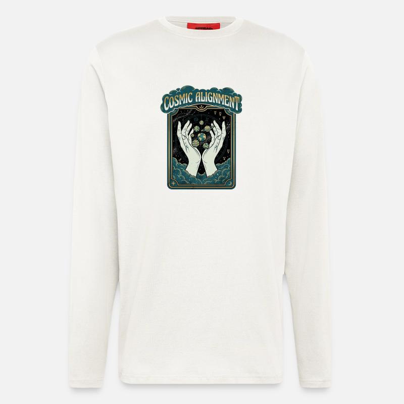 Cosmic World - Langarmshirt - made by SPREAD  - OFF WHITE