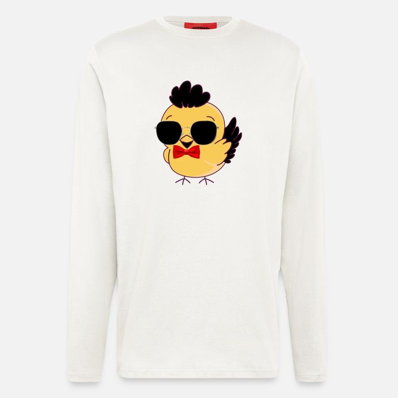 Chic chick sunglasses - Longsleeve - made by SPREAD - OFF WHITE