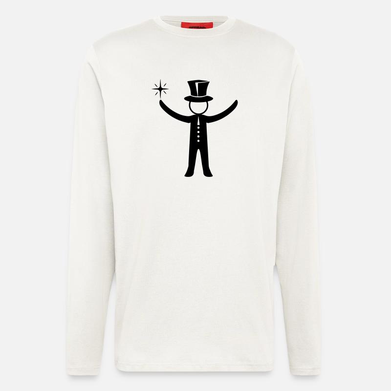 Magier Zauberer - Langarmshirt - made by SPREAD  - OFF WHITE
