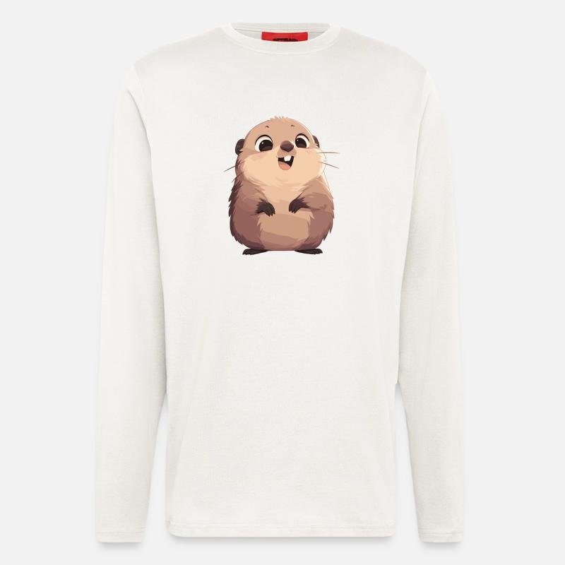 Murmeltiere Murmeltier - Langarmshirt - made by SPREAD - OFF WHITE