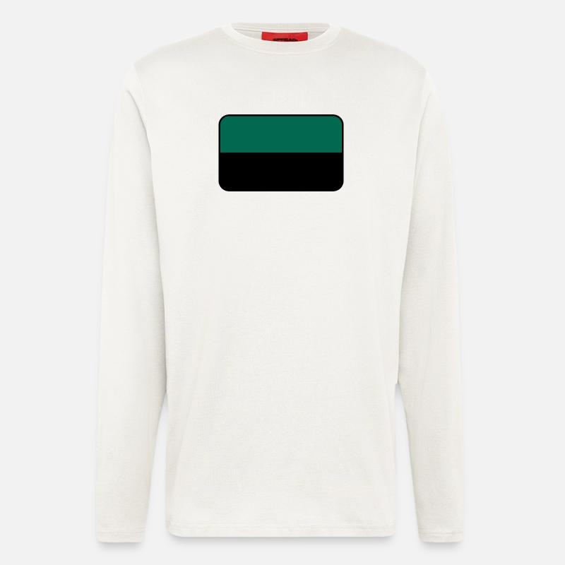 Texel-Flaggenlogo – Inselkleidung - Langarmshirt - made by SPREAD - OFF WHITE