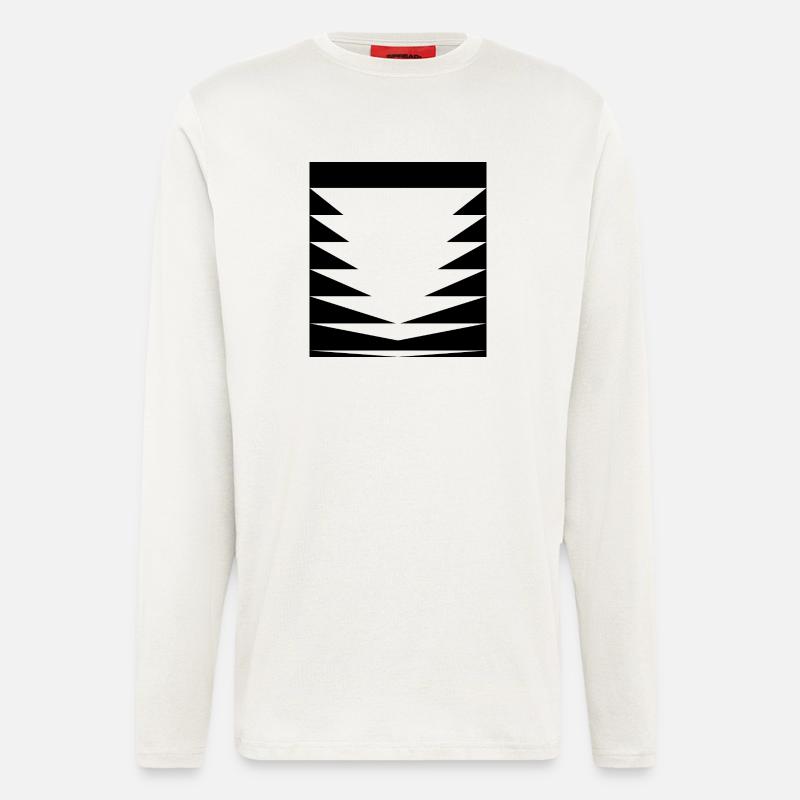 Triangles Pattern design - Longsleeve - made by SPREAD - OFF WHITE