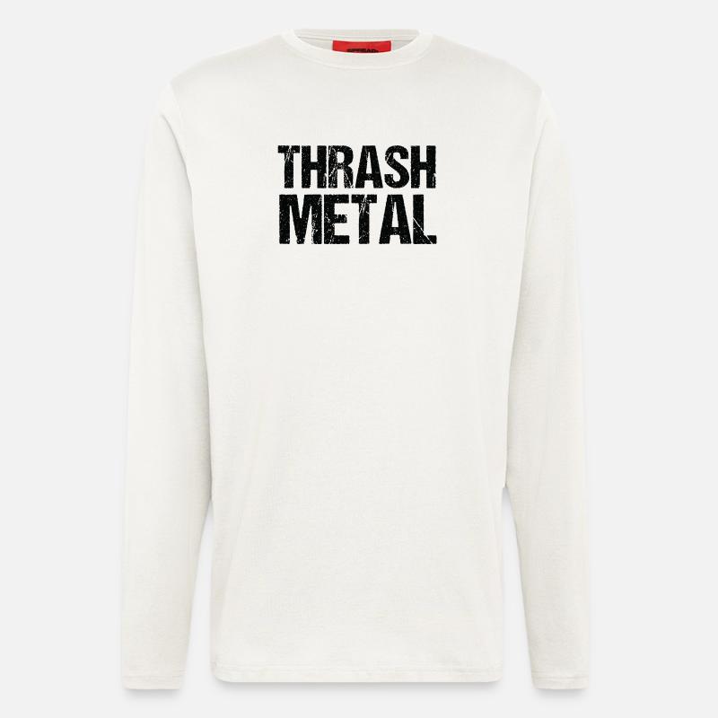 Thrash Metal Bold Typography - Longsleeve - made by SPREAD - OFF WHITE