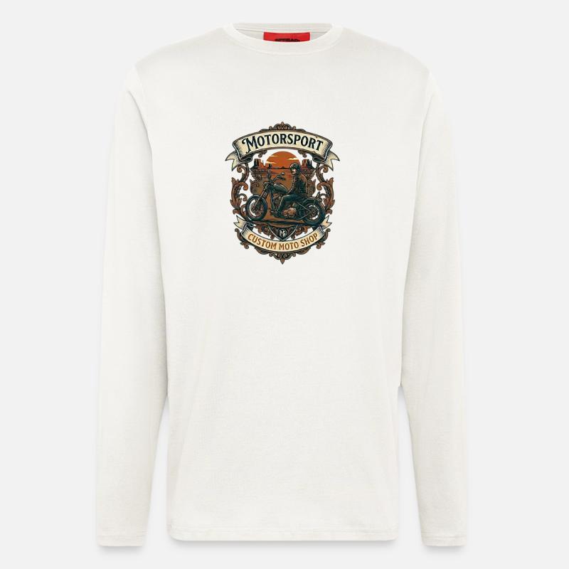 Radfahrer - Langarmshirt - made by SPREAD  - OFF WHITE