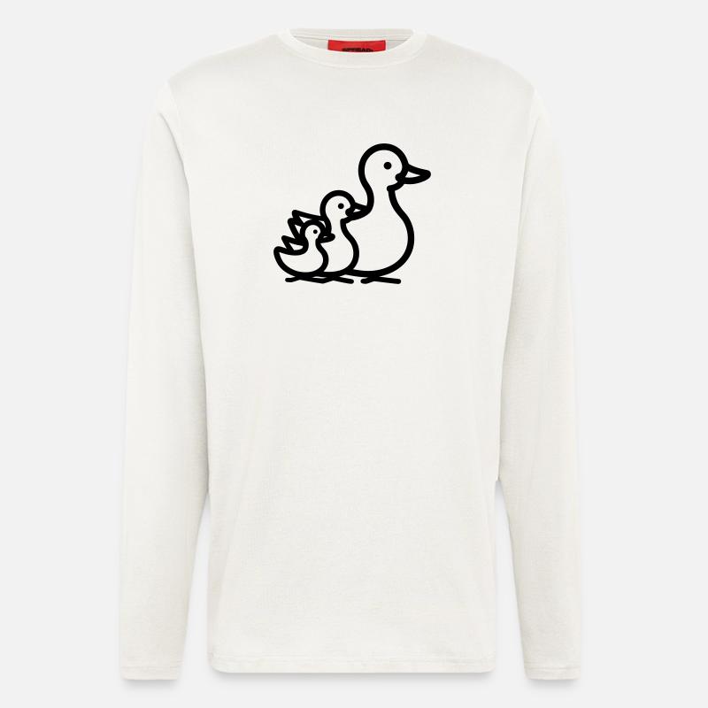 Entenfamilie - Langarmshirt - made by SPREAD  - OFF WHITE