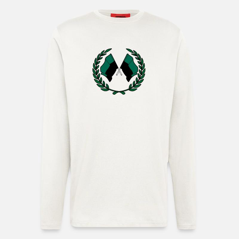 Texel Laurel Flags – Island Pride - Longsleeve - made by SPREAD  - OFF WHITE