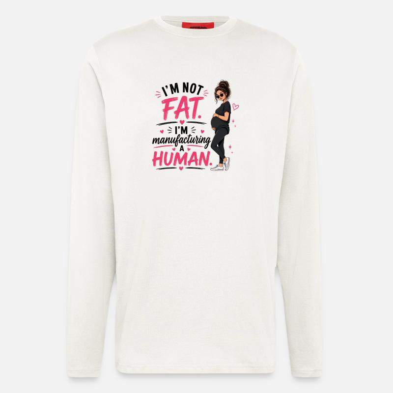 Schwangerer Stolz - Langarmshirt - made by SPREAD - OFF WHITE