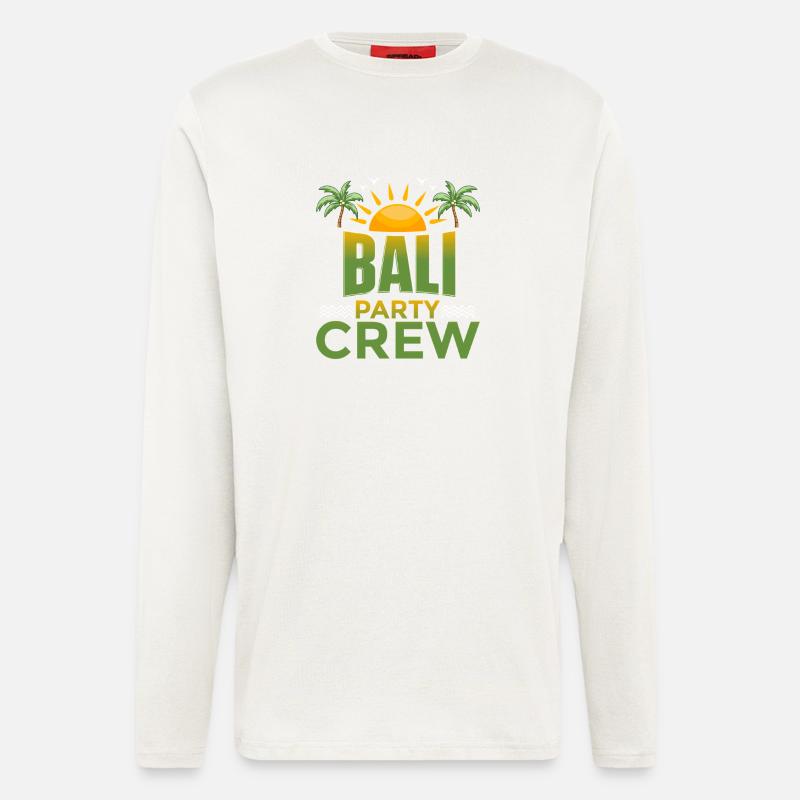 Bali Party Crew - Langarmshirt - made by SPREAD  - OFF WHITE