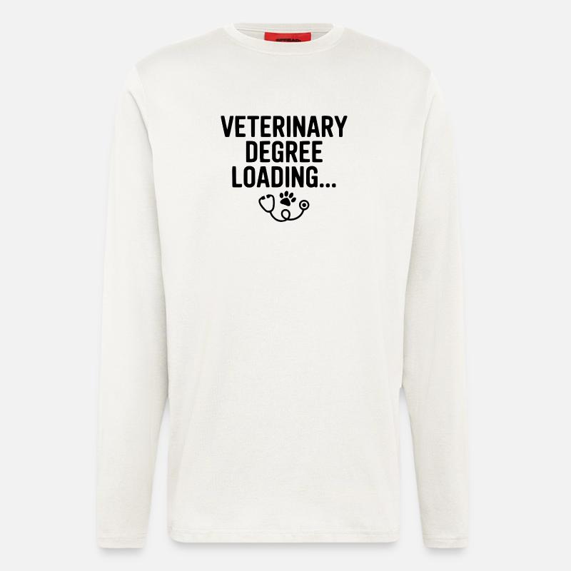 Veterinary Degree Loading... - Longsleeve - made by SPREAD - OFF WHITE