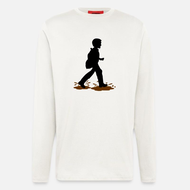 Wadloper Boy – Mud Fun - Longsleeve - made by SPREAD - OFF WHITE