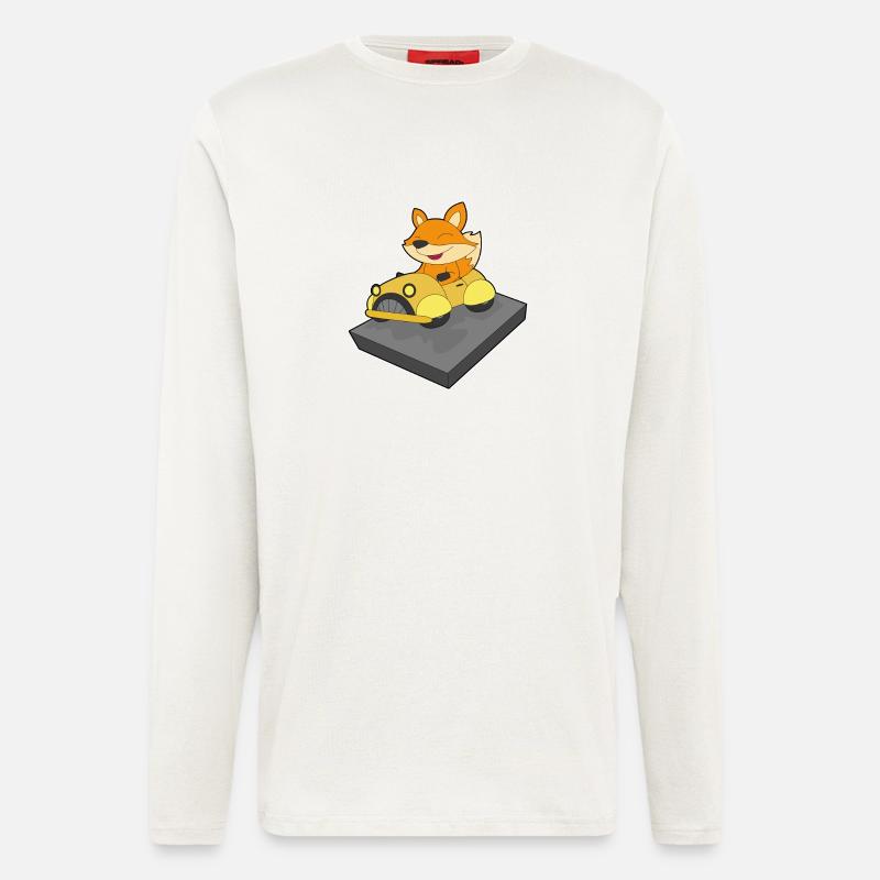 Fox Car - Longsleeve - made by SPREAD - OFF WHITE