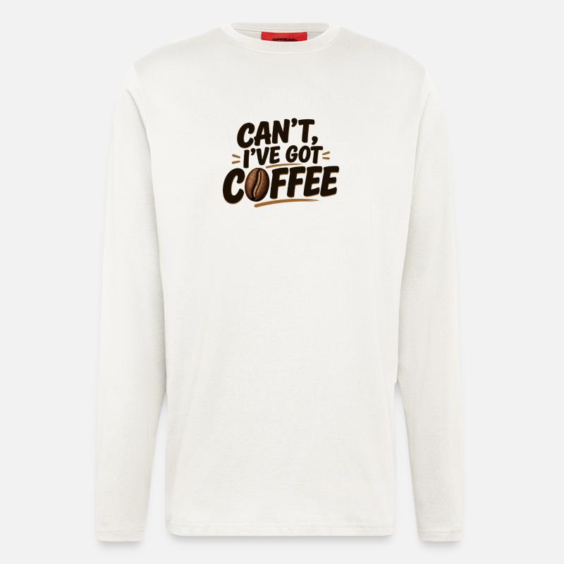 Geht nicht, ich habe Kaffee - Langarmshirt - made by SPREAD - OFF WHITE