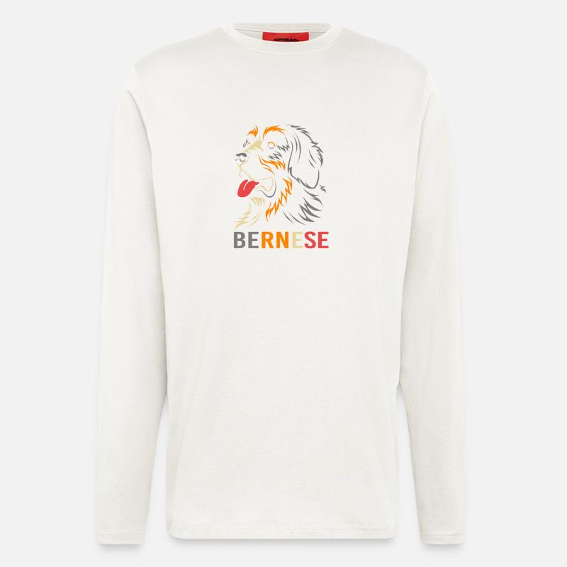 Berner Sennenhund - Langarmshirt - made by SPREAD  - OFF WHITE