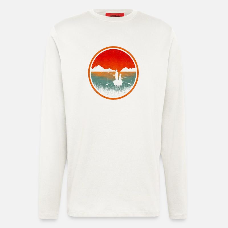 Bootsangeln - Langarmshirt - made by SPREAD - OFF WHITE