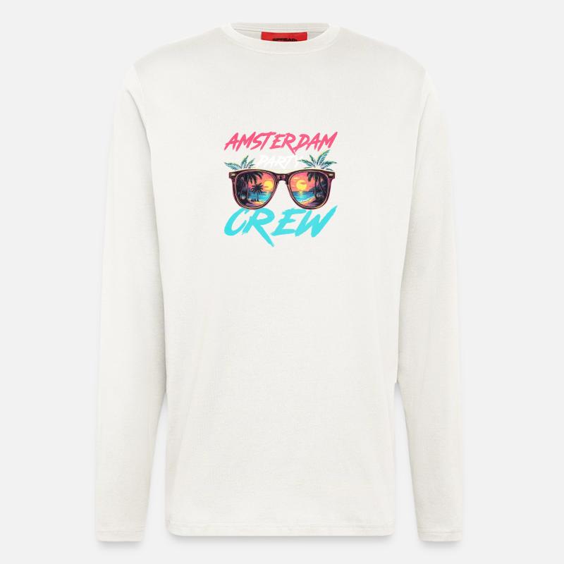 Amsterdam Party Crew - Longsleeve - made by SPREAD  - OFF WHITE