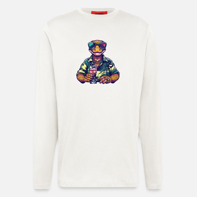 Snake Cobra Comic Summer - Longsleeve - made by SPREAD - OFF WHITE