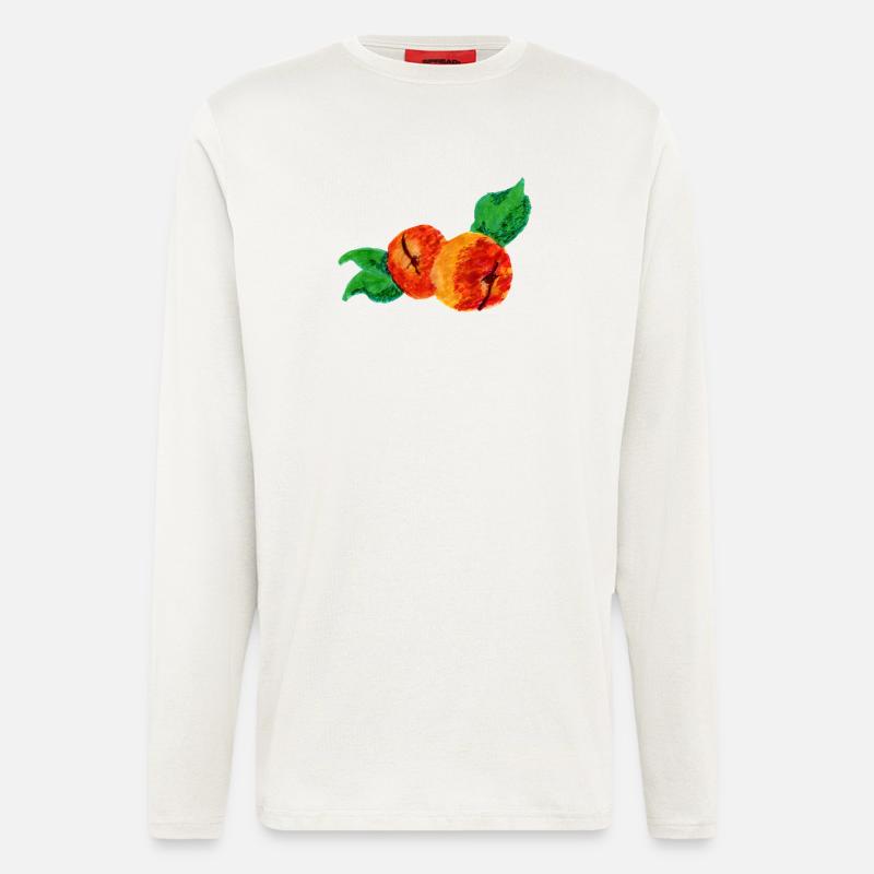 Style abricot - Manches longues bio décontracté fabriqué en UE - OFF WHITE