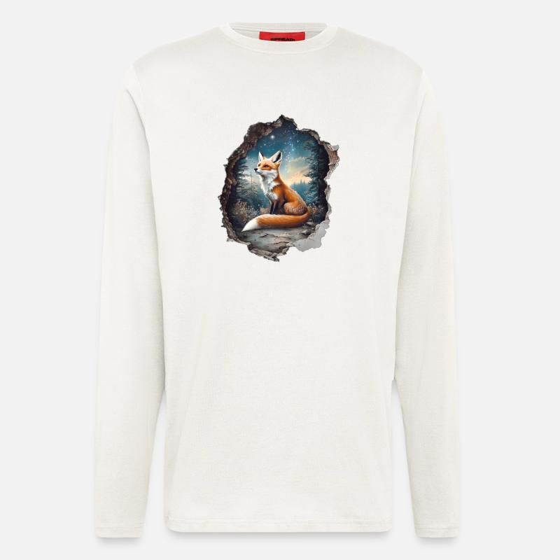 Fox Star Forest - Longsleeve - made by SPREAD - OFF WHITE