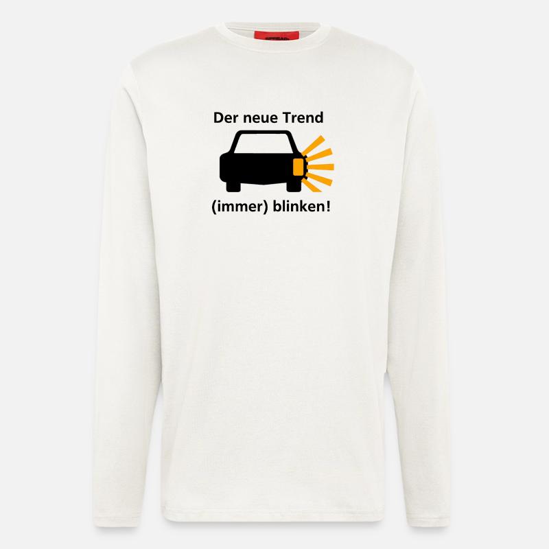 Der neue Trend - (immer) blinken! - Langarmshirt - made by SPREAD - OFF WHITE