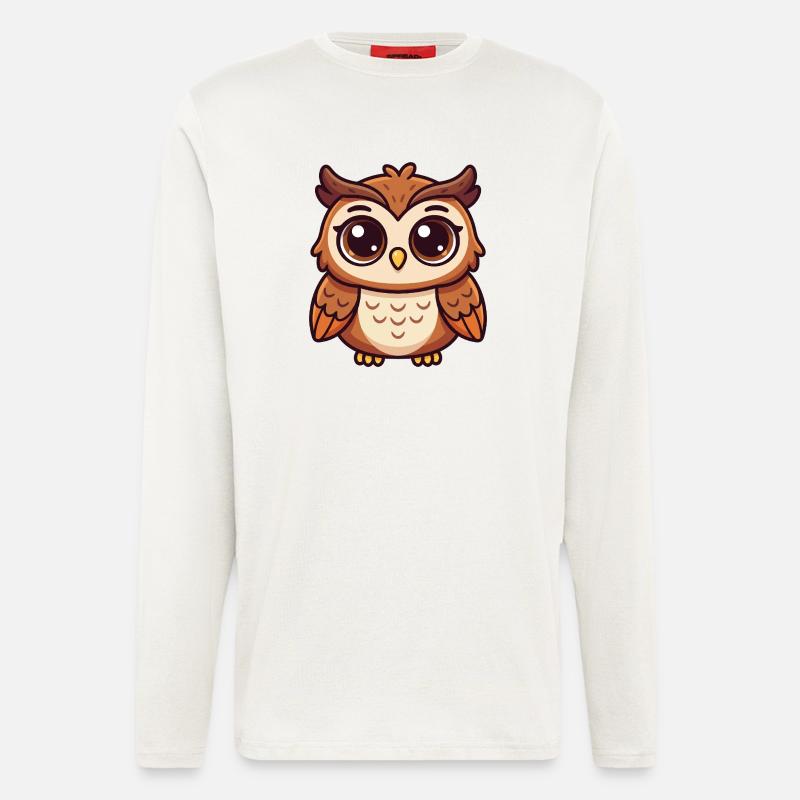 Whimsical Owl - Longsleeve - made by SPREAD  - OFF WHITE