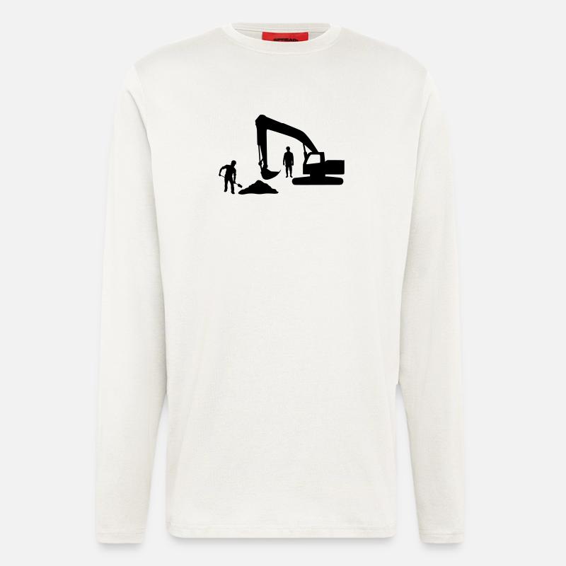 Kipper-Crew – Sandarbeiter - Langarmshirt - made by SPREAD  - OFF WHITE
