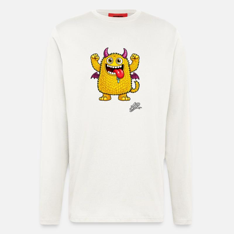 Orange Monster - Longsleeve - made by SPREAD  - OFF WHITE