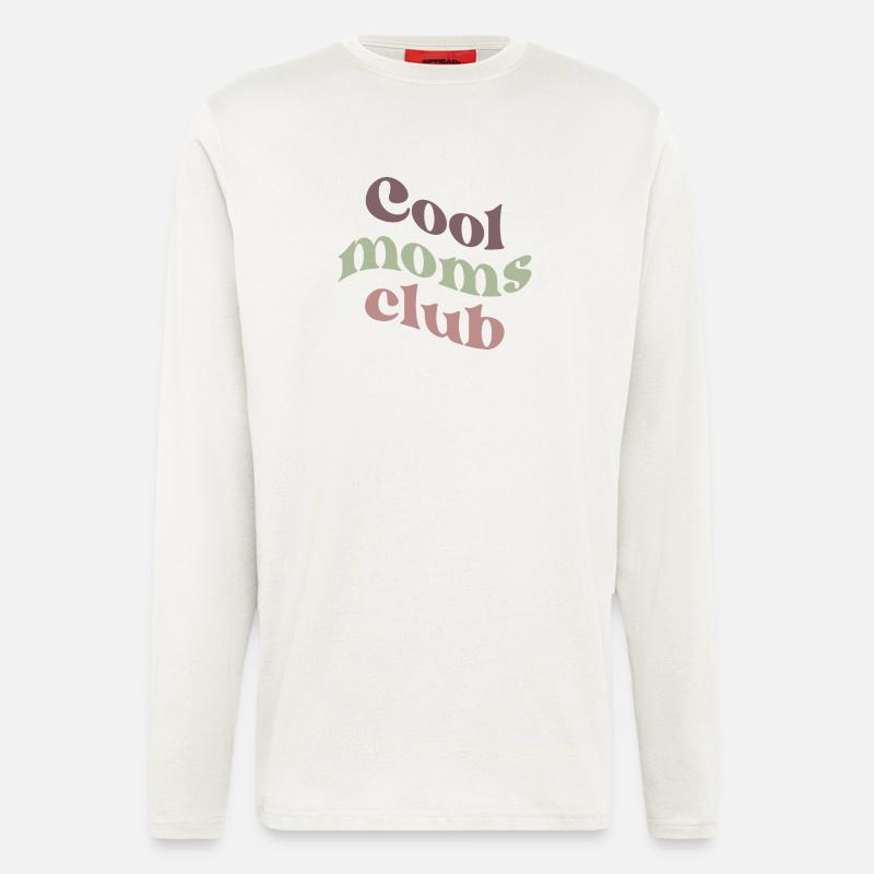 Cool Moms Club Retro-Typografie - Langarmshirt - made by SPREAD  - OFF WHITE