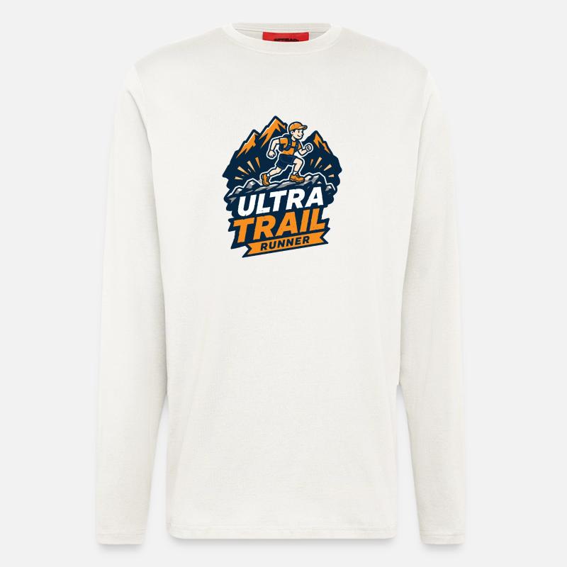 Ultra Trail Runner - Langarmshirt - made by SPREAD - OFF WHITE