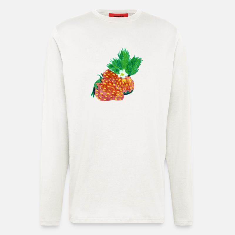 Strawberry Art - Longsleeve - made by SPREAD - OFF WHITE