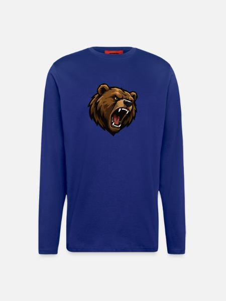 Brown Bear Cartoon - Longsleeve - made by SPREAD  - OFF WHITE