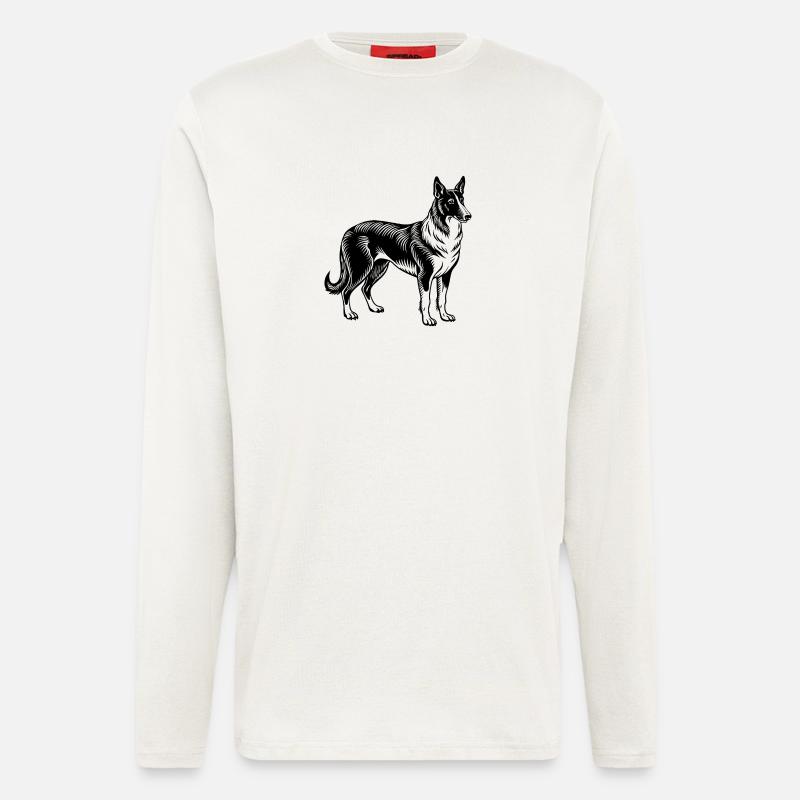 Hund - Langarmshirt - made by SPREAD  - OFF WHITE