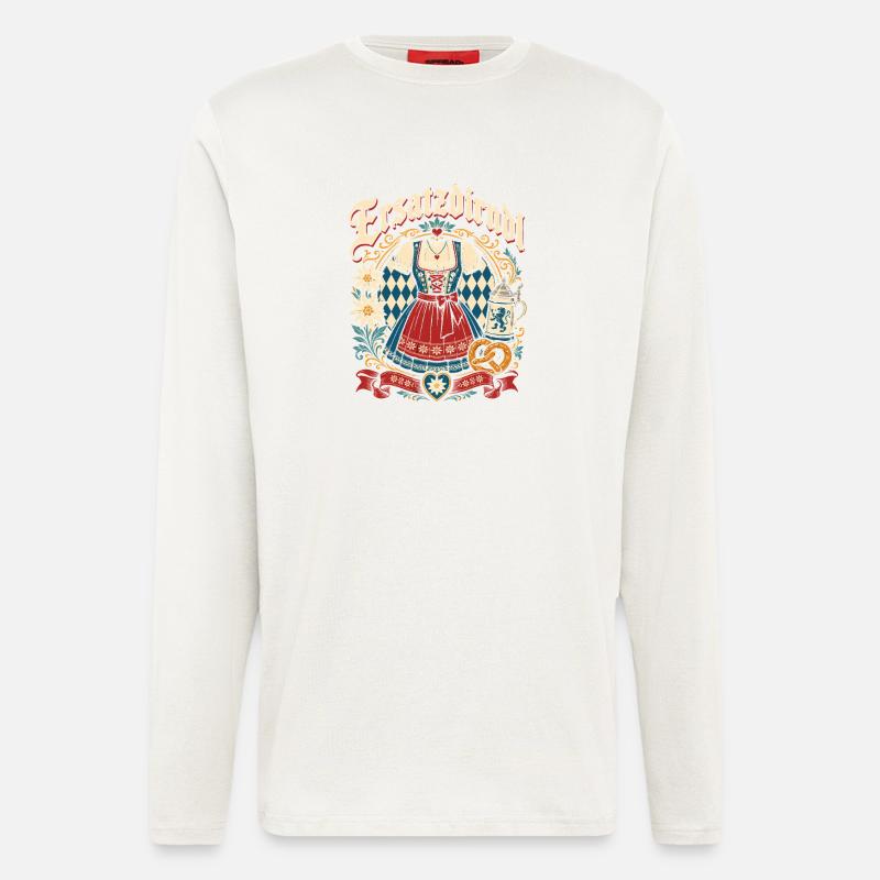Bayerisches Dirndlzauber - Langarmshirt - made by SPREAD - OFF WHITE
