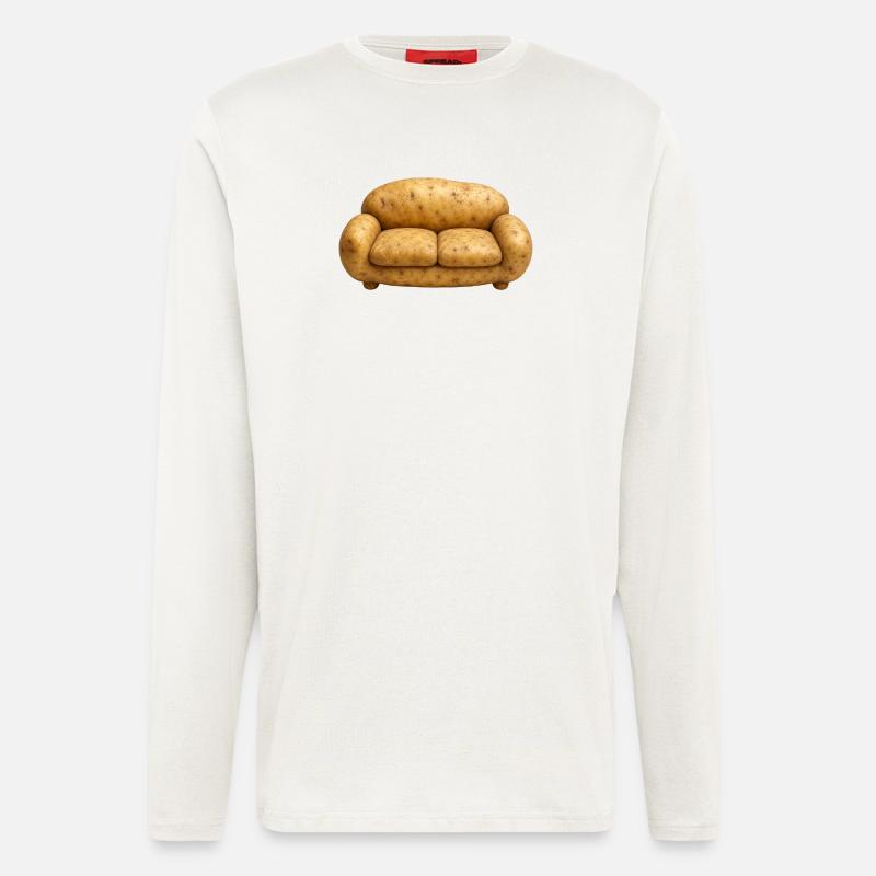 COUCH POTATO - Longsleeve - made by SPREAD  - OFF WHITE