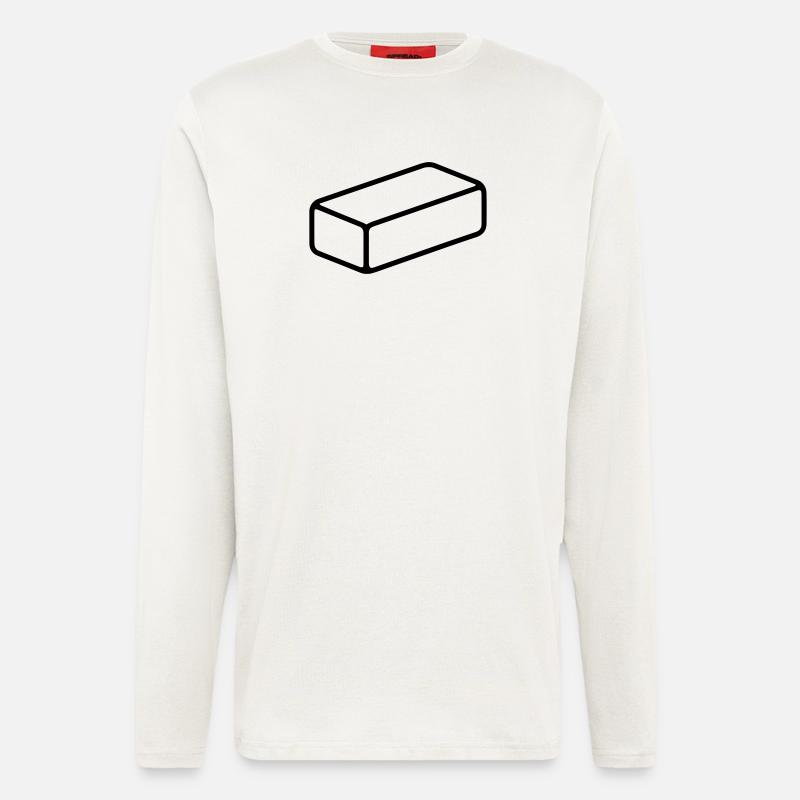 Ziegel - Langarmshirt - made by SPREAD - OFF WHITE