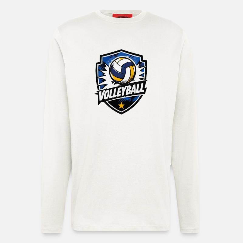 Volleyball Shield Dynamik - Langarmshirt - made by SPREAD  - OFF WHITE