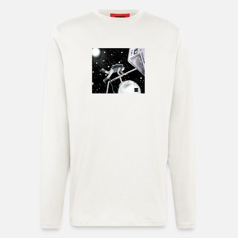 Space Explorer in Orbit - Longsleeve - made by SPREAD - OFF WHITE