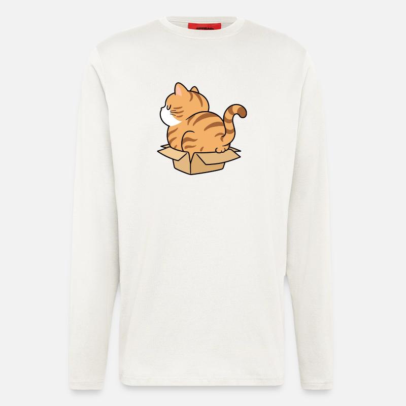 Kitten in a box - Longsleeve - made by SPREAD - OFF WHITE