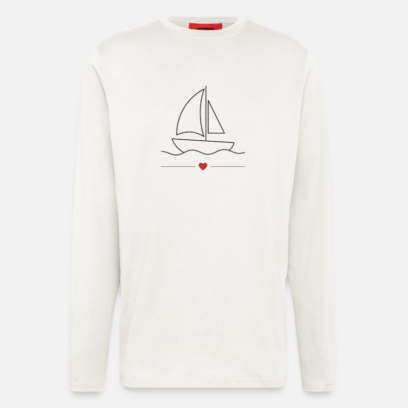 Motorboot-Sportboot - Langarmshirt - made by SPREAD  - OFF WHITE