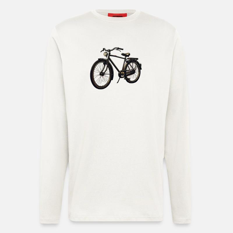 Retro Bicycle Silhouette - Longsleeve - made by SPREAD  - OFF WHITE