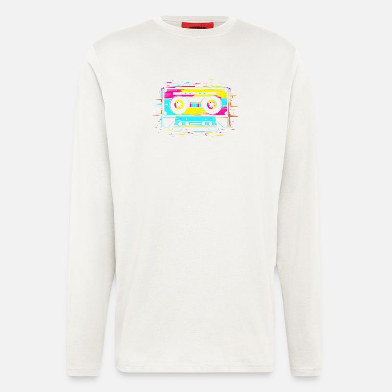 90er Kassette - Langarmshirt - made by SPREAD  - OFF WHITE