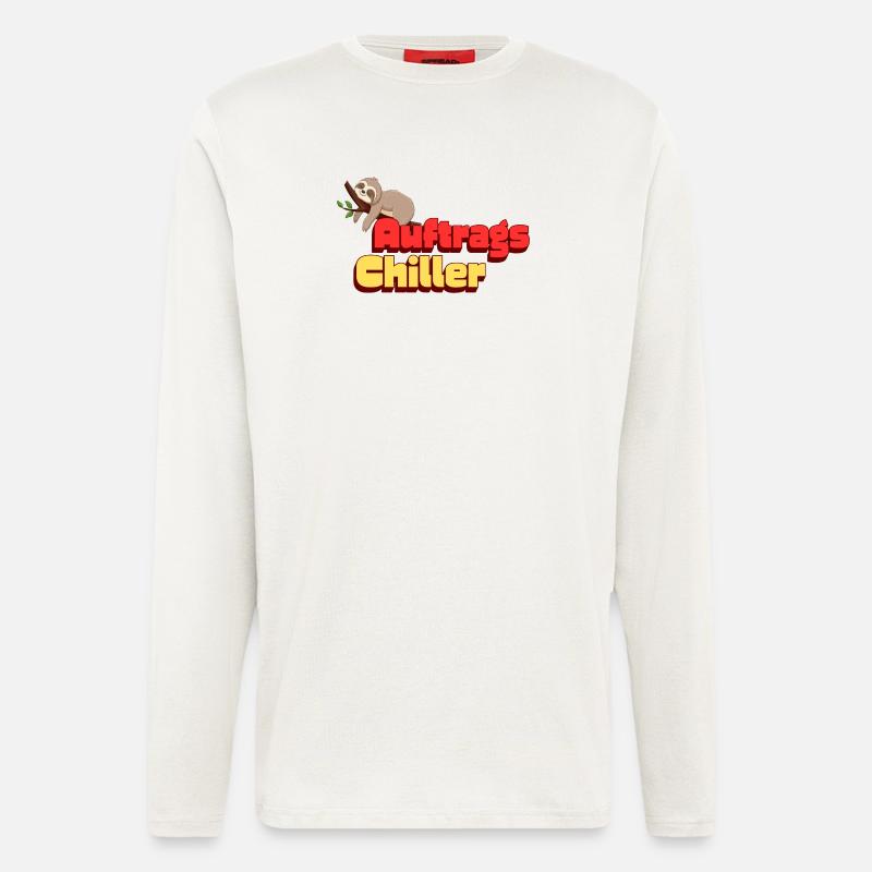 Auftragschiller Sloth - Langarmshirt - made by SPREAD  - OFF WHITE