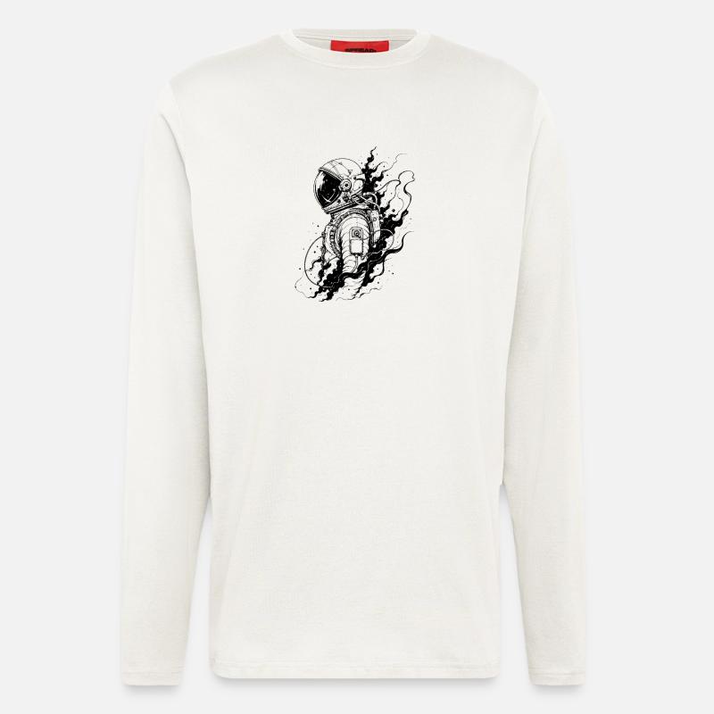 Astronaut between stardust and eternity - Longsleeve - made by SPREAD - OFF WHITE