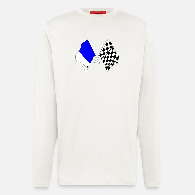 Spa Racing Flags - Longsleeve - made by SPREAD - OFF WHITE
