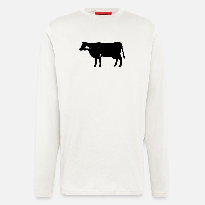 Kuh - Langarmshirt - made by SPREAD  - OFF WHITE